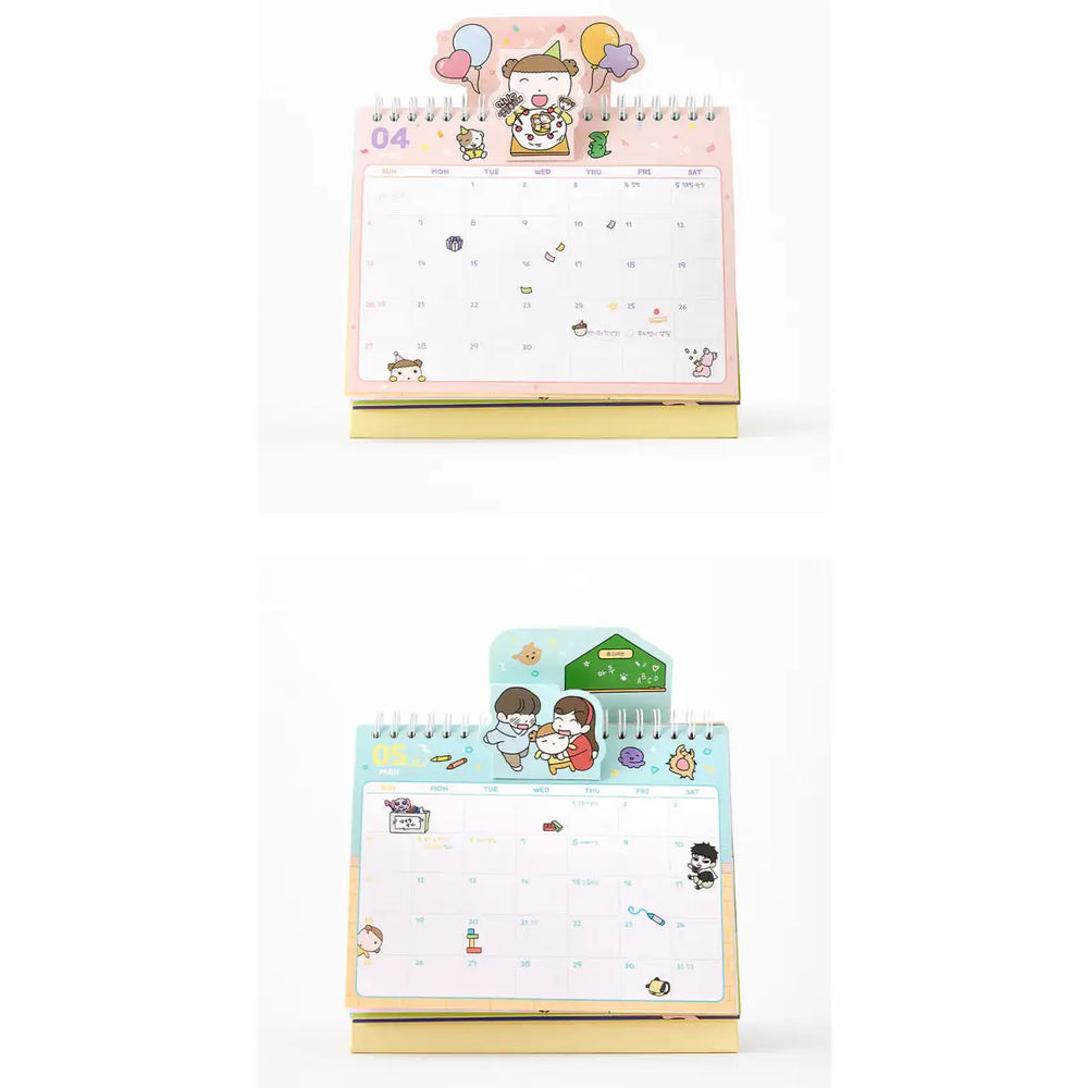 Maru Is a Puppy - Maru Gangjwi 2025 Pop-up Desk Calendar - Webtoon Friends - Calendar - Harumio