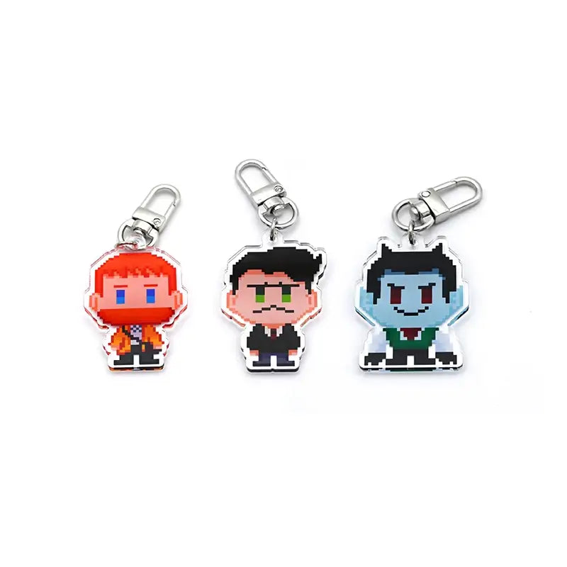 Mustache & Suspender - Acrylic Keyring - Webtoon Shop - Accessories - Harumio