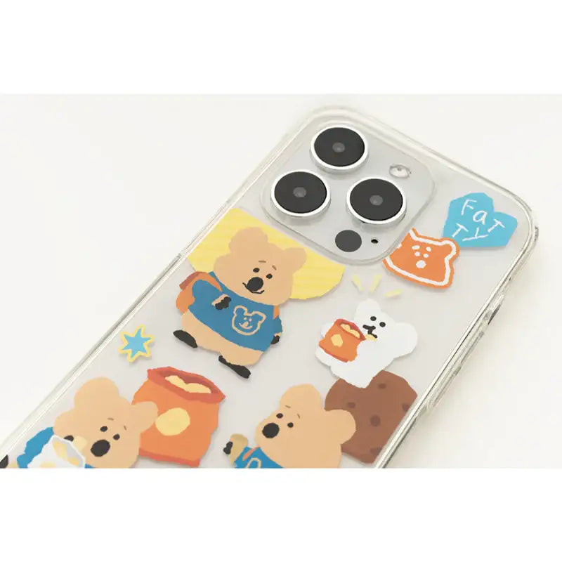 Dinotaeng - Fatty's Snack Time iPhone Case - Dinotaeng - iPhone Hard Cases - Harumio