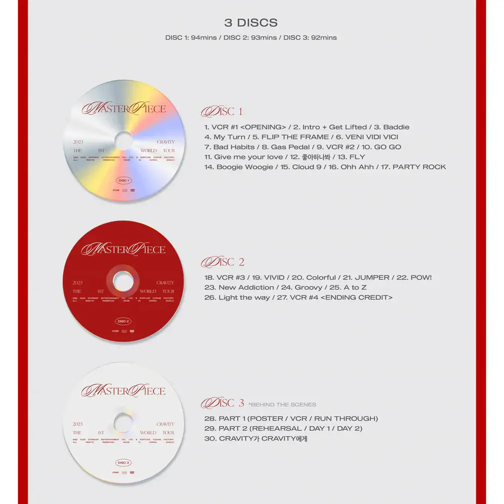 CRAVITY - 2023 The 1st World Tour : MASTERPIECE (DVD & KiT Video) - CRAVITY - Album - Harumio