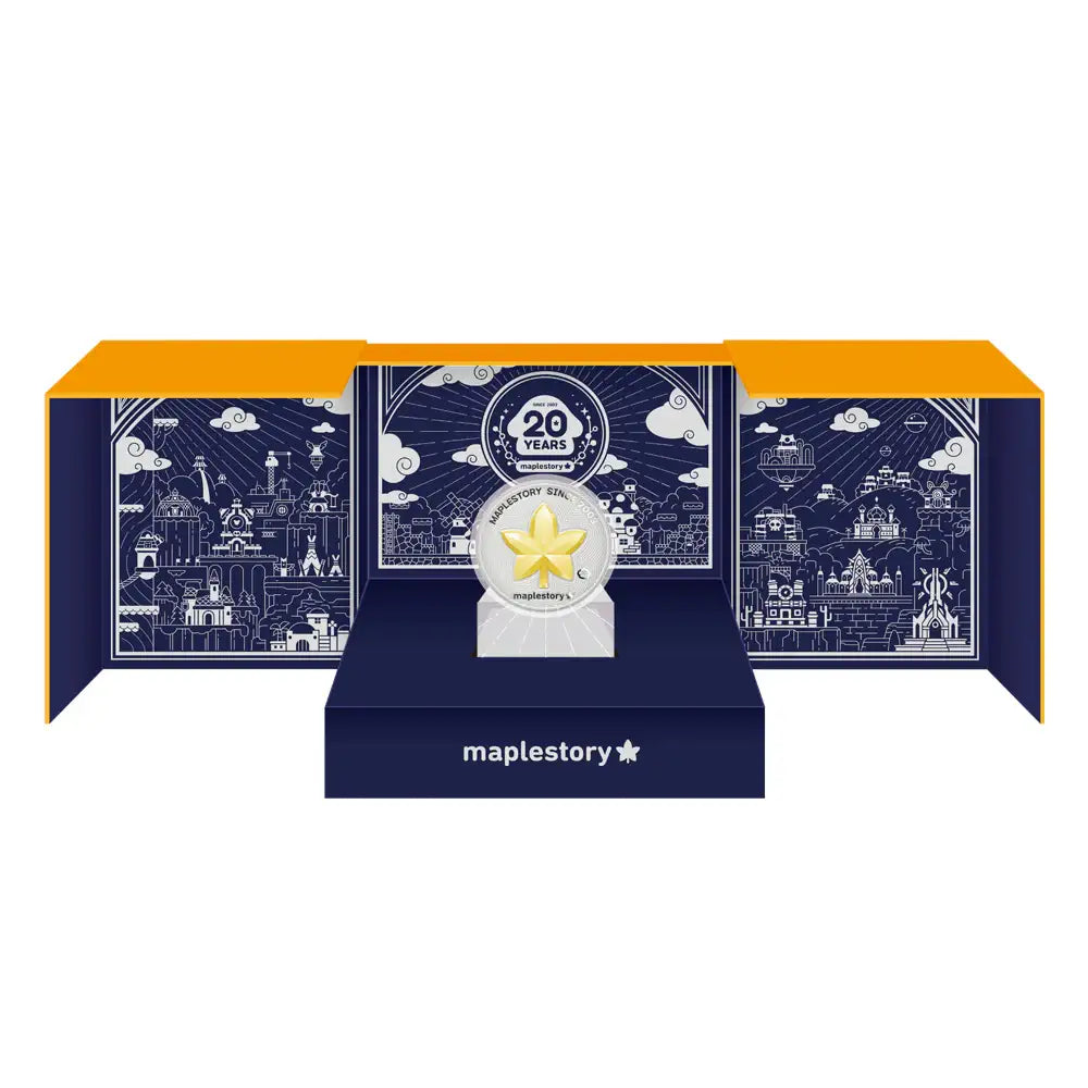 Korea Mint Corporation - MapleStory 20th Anniversary Gold-plated Silver Medal - Korea Mint Corporation - Home & Living, Accessories - Harumio