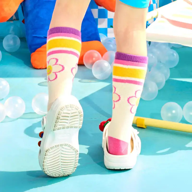 Wiggle Wiggle x Childy - Jacquard Knee Socks - Wiggle Wiggle - Socks - Harumio