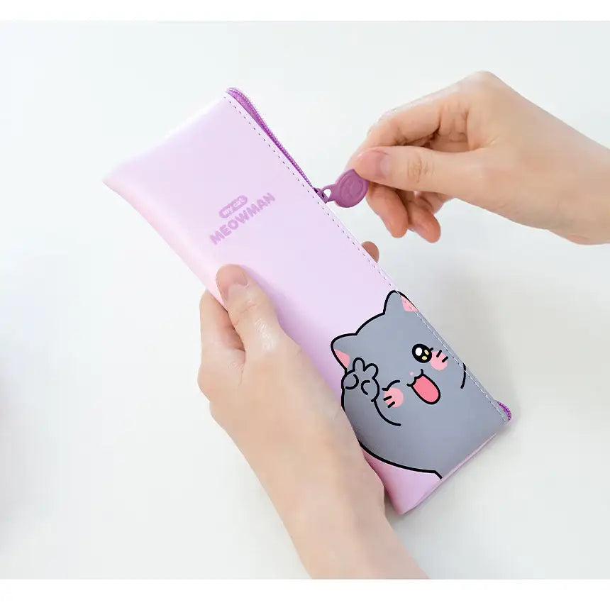 Meow Man - Rectangular Flat Pouch - Webtoon Friends - Home & Living, Accessories - Harumio