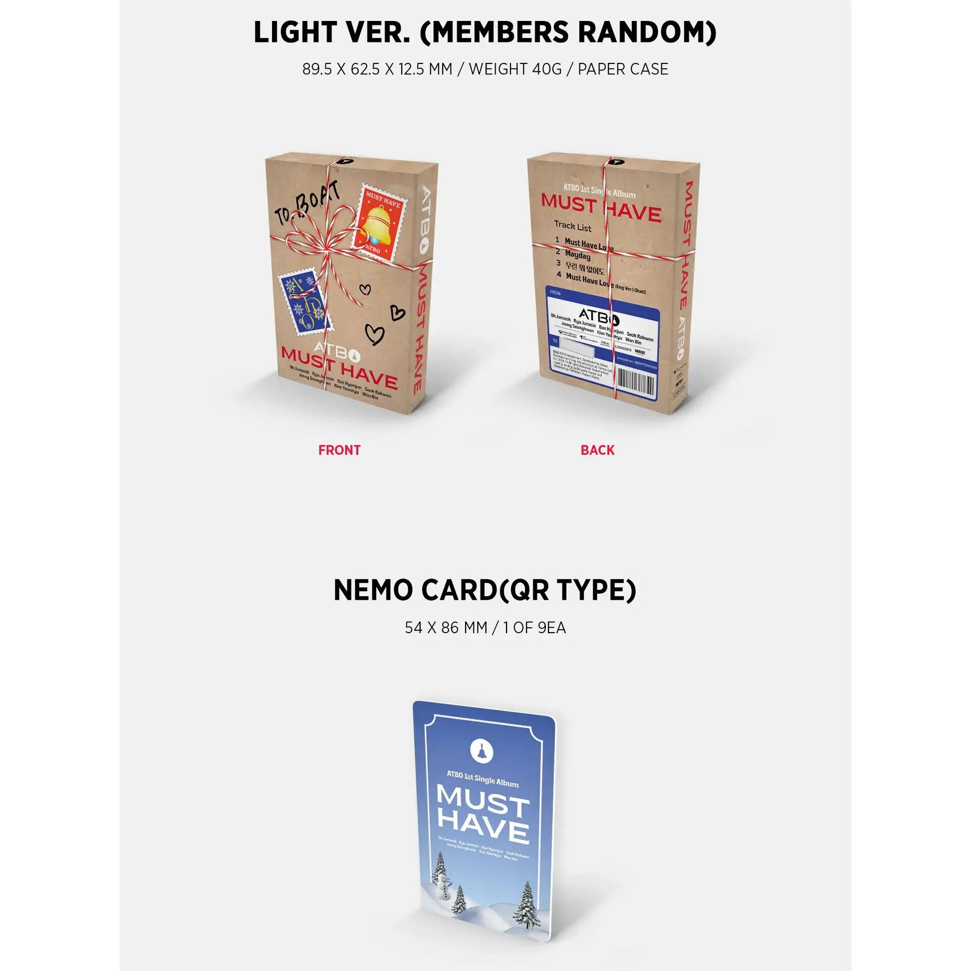 ATBO - Must Have : 1st Single Album (Light Version NEMO Album) - IST Entertainment - Album - Harumio