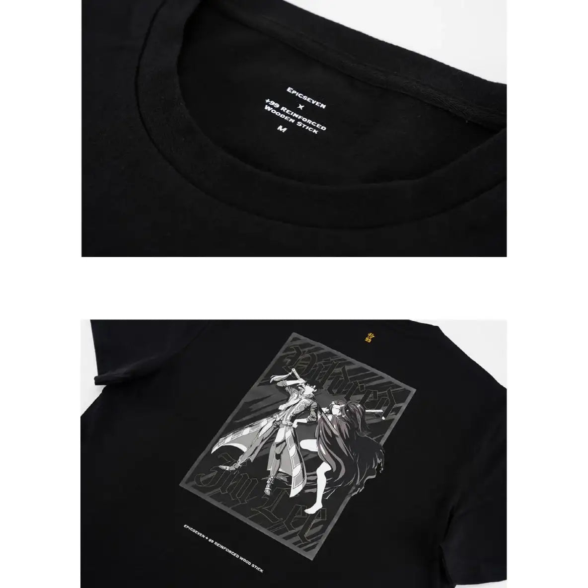 +99 Reinforced Wooden Stick - Short Sleeve T-Shirt - Webtoon Friends - Home & Living, Accessories - Harumio