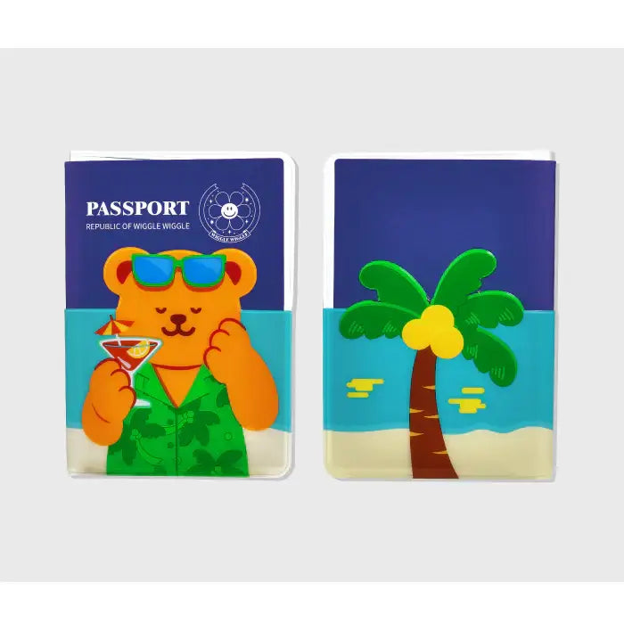 Wiggle Wiggle - Pocket Passport Case - Wiggle Wiggle - Passport Case - Harumio
