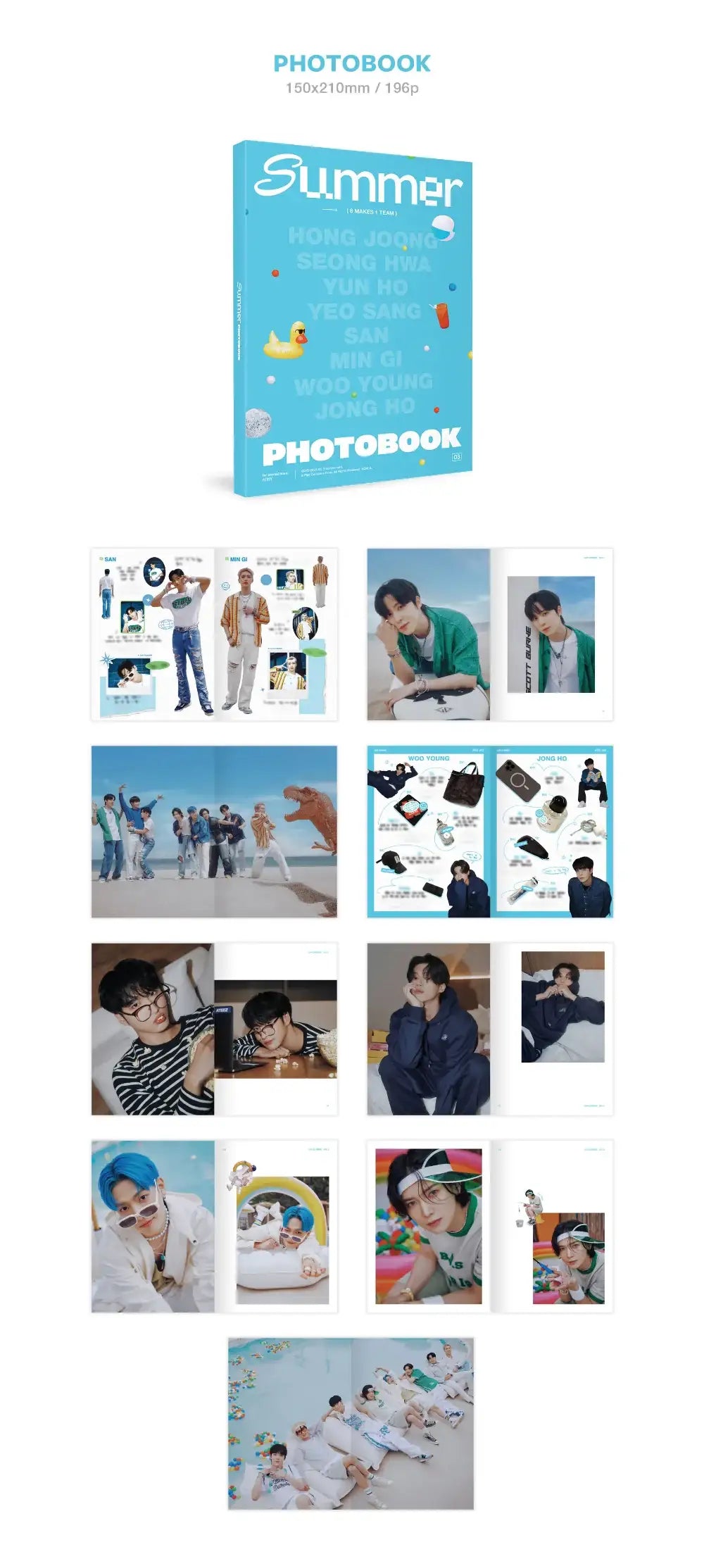 ATEEZ - 2023 SUMMER PHOTOBOOK - KQ Entertainment - Photobook - Harumio
