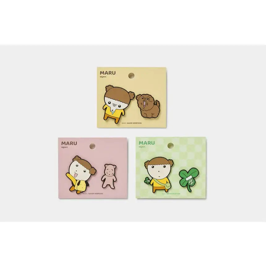Maru Is a Puppy - Metal Badge - Webtoon Friends - Metal Badge - Harumio