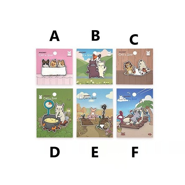 Cats and Soup X V-Square - Magnet - V-SQUARE - Magnet - Harumio