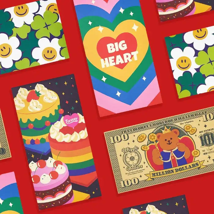 Wiggle Wiggle - Gift Envelope Set - Wiggle Wiggle - gift envelope - Harumio