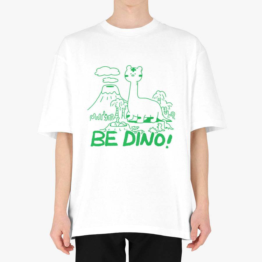 Timid Tiger Coco - BE DINO! Premium Cotton Adult T-shirt - Marpple Shop - T-Shirt - Harumio