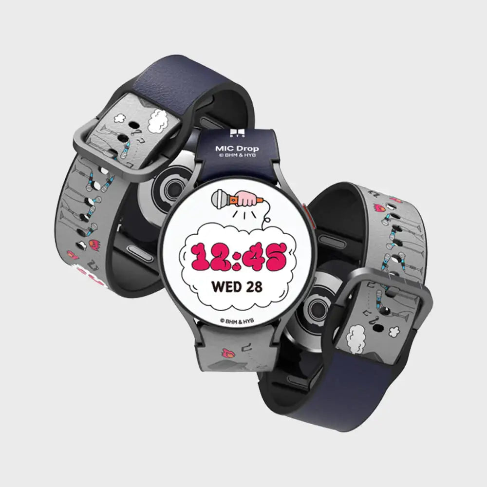 SLBS - BTS MIC Drop Music Theme Hybrid Watch Strap (Galaxy Watch6) - SLBS - Home & Living, Accessories - Harumio