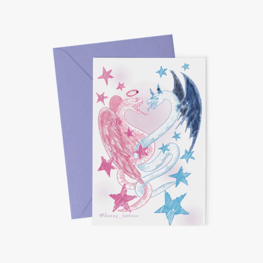 BUNNY - Twinkle Postcard & Envelope Set - Marpple Shop - Postcard - Harumio