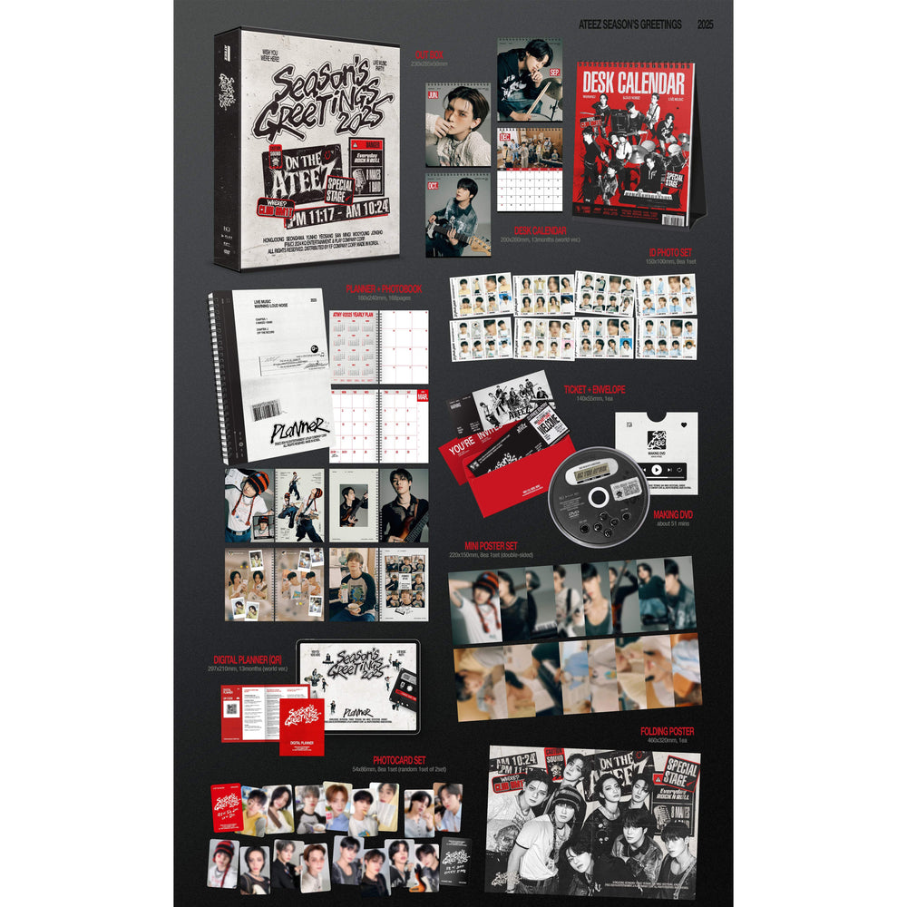 ATEEZ - 2025 Season's Greetings - KQ Entertainment - Merchandise - Harumio
