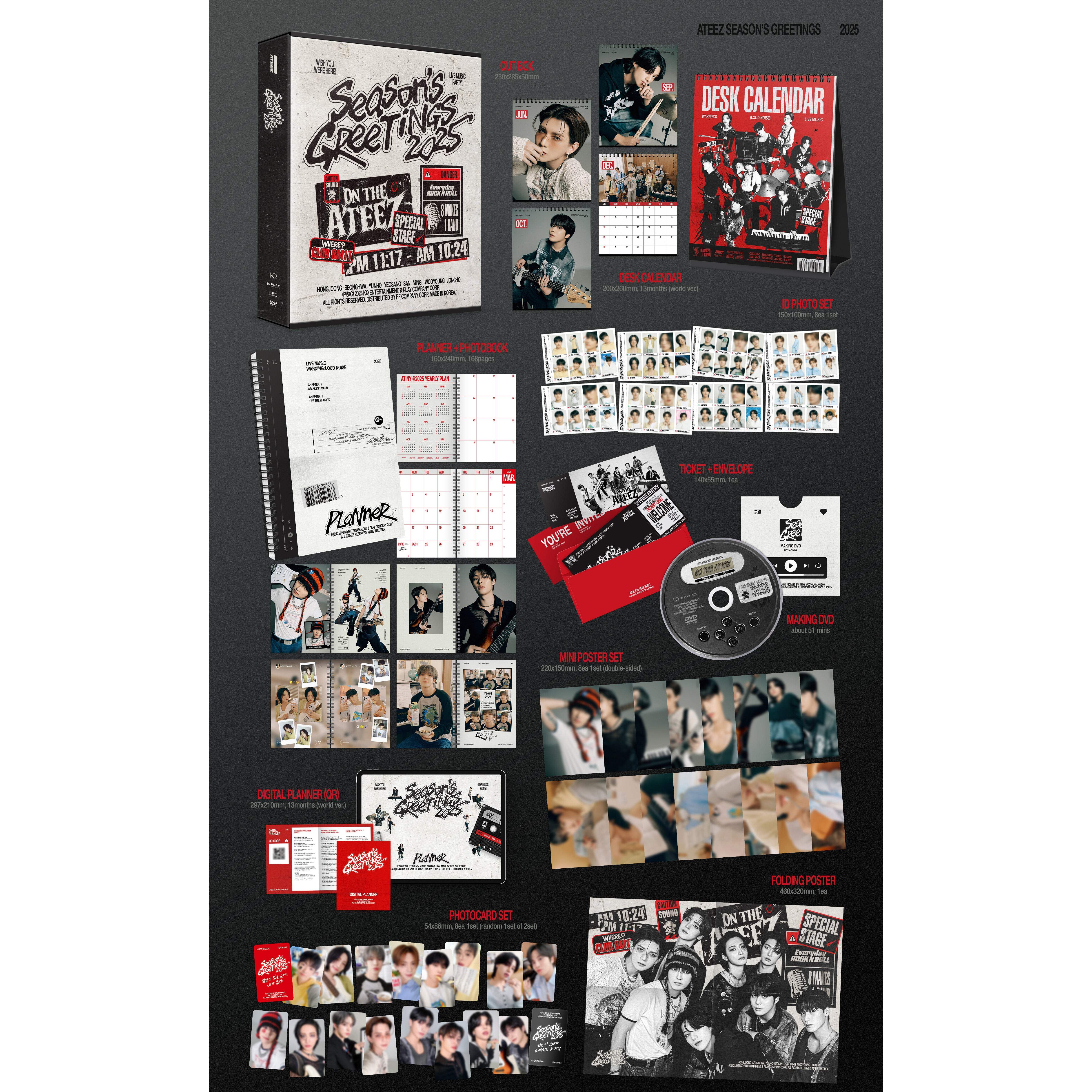 ATEEZ - 2025 Season's Greetings - KQ Entertainment - Merchandise - Harumio