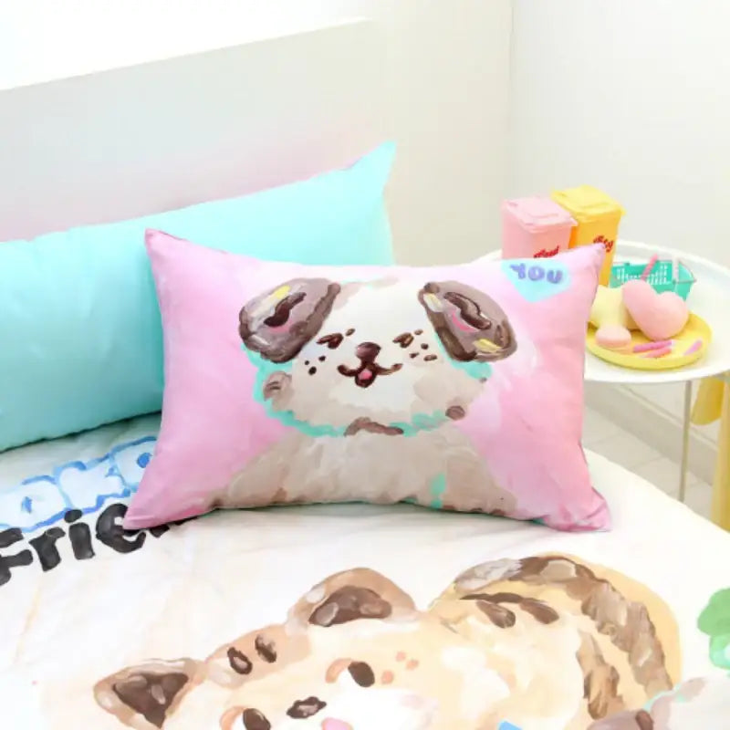 NARA HOME DECO X Pokori Friends - Pure Cotton Pillow Cover - NARA HOME DECO - Pillow Cover - Harumio
