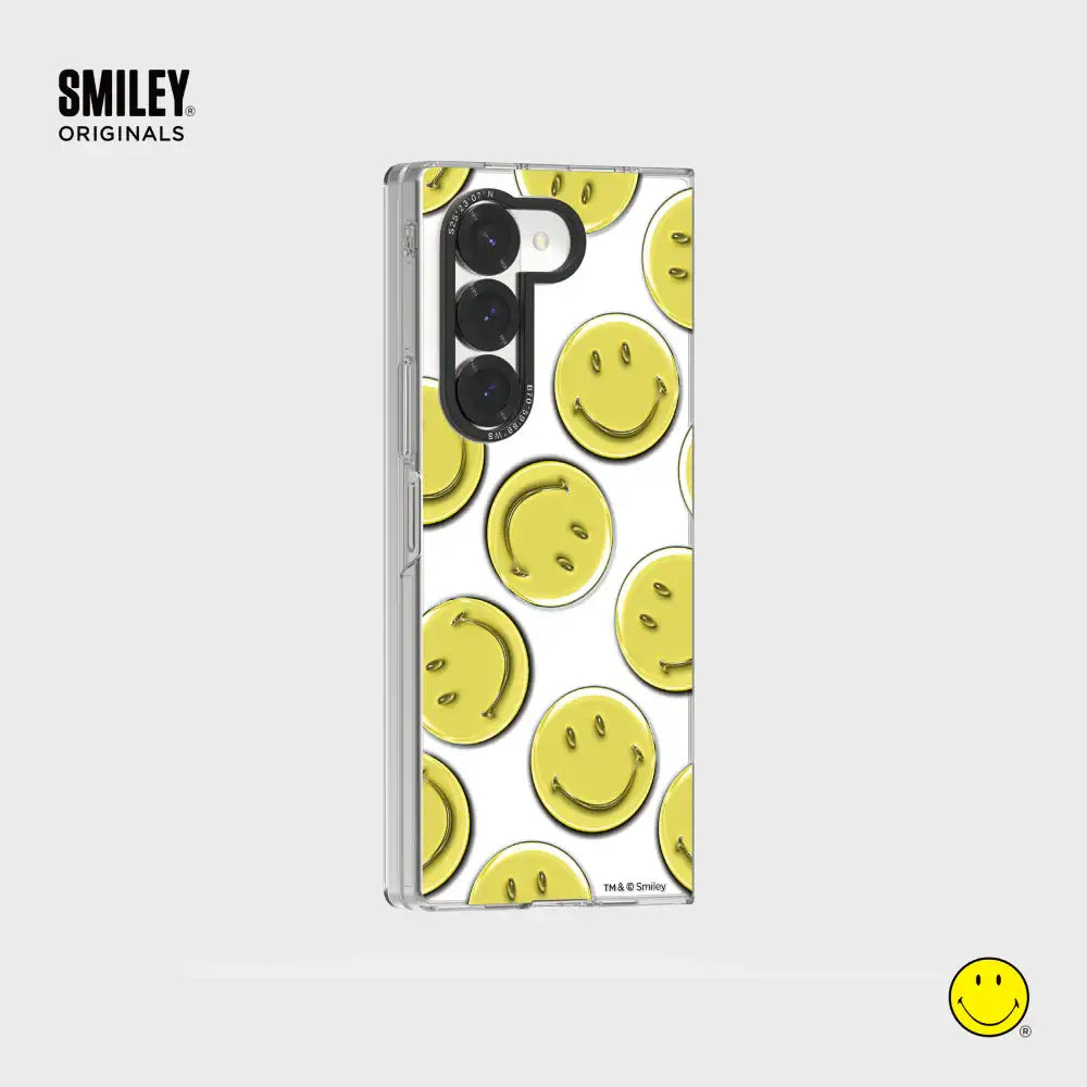 SLBS - Smiley Yellow Slim Impression Case (Galaxy Z Fold6) - SLBS - Phone Case - Harumio