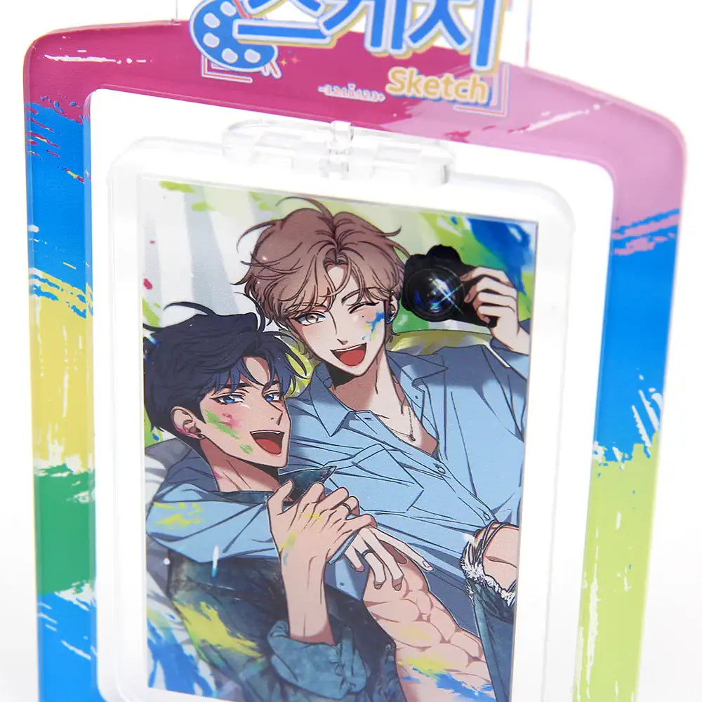 Sketch - Rotating Photo Holder Acrylic Stand - Sketch - Acrylic Stand - Harumio