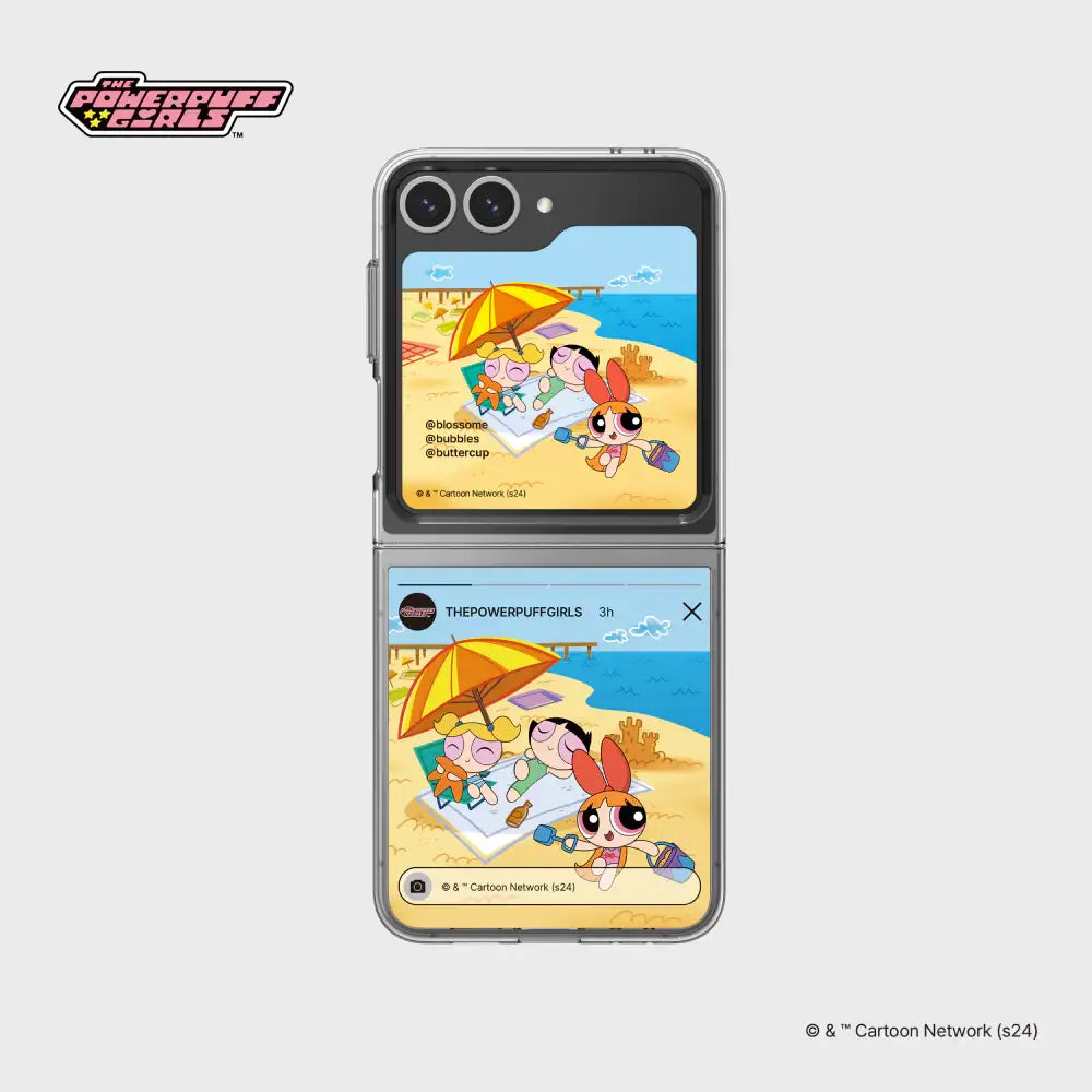 SLBS - Powerpuff Girls Flip Suit Card (Galaxy Z Flip6) - SLBS - flip suit card - Harumio