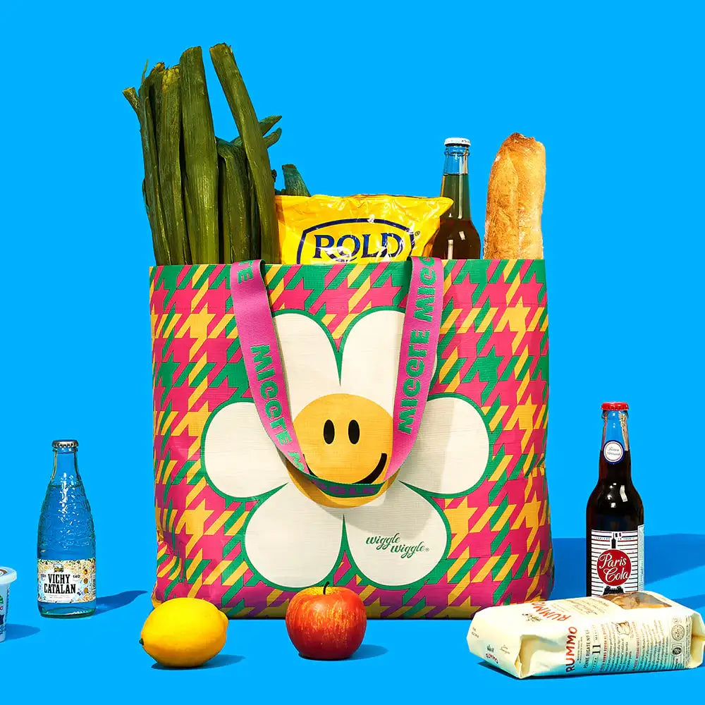 Wiggle Wiggle - Hound Tooth Check Shopper Bag (S) - Wiggle Wiggle - Home & Living, Accessories - Harumio