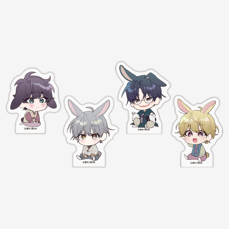 Merry Marbling - Moon Rabbit Acrylic Block
