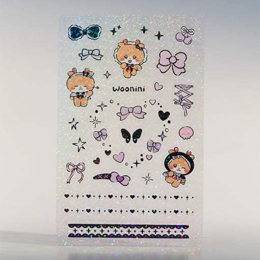 Line Friends - (G)I-DLE Minini Hologram Plate Sticker - Line Friends - Sticker - Harumio
