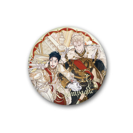 Roses and Champagne - Badge - Himawari Shop - Badge - Harumio