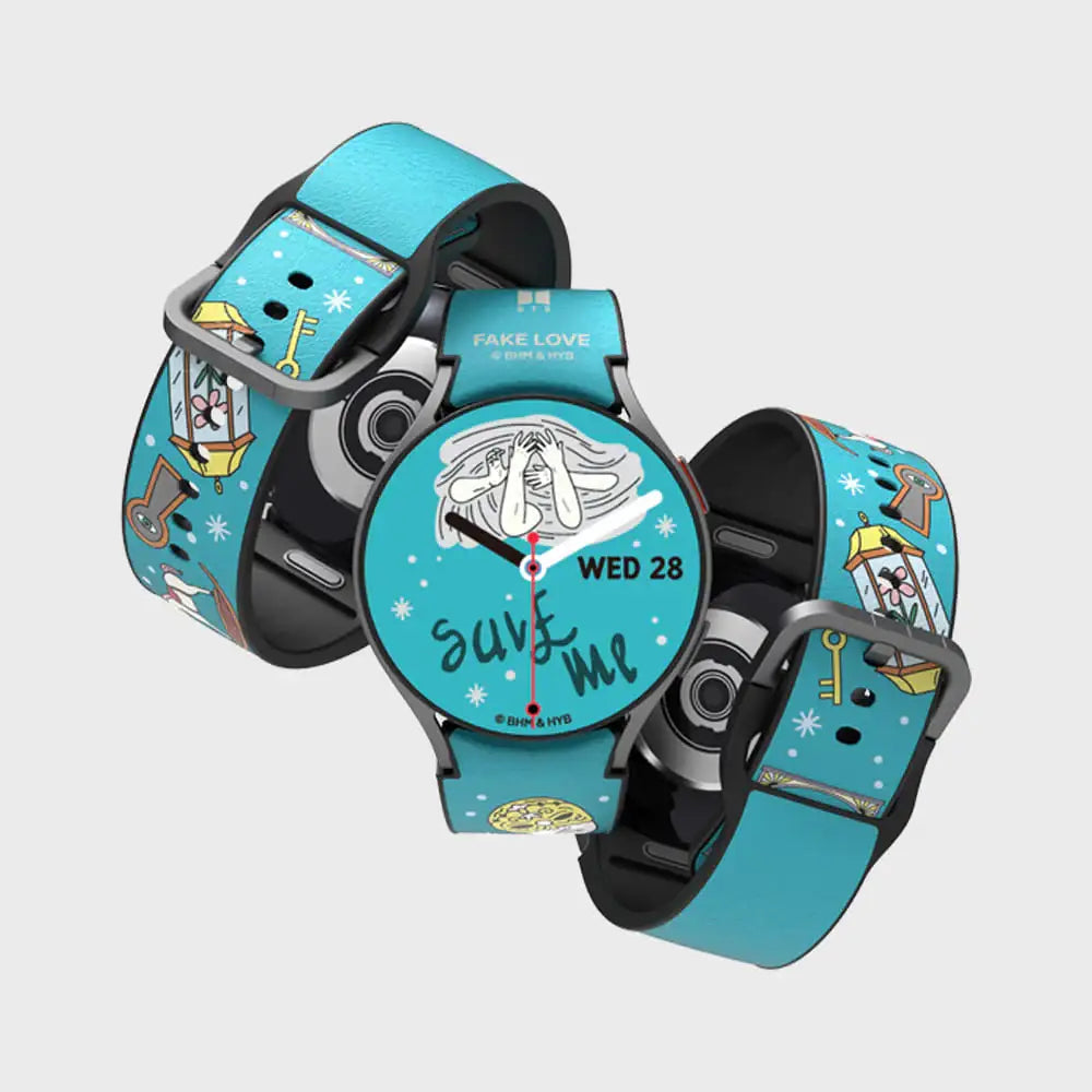 SLBS - BTS Fake Love Music Theme Hybrid Watch Strap (Galaxy Watch6) - SLBS - Home & Living, Accessories - Harumio