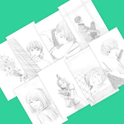 Youth Blossom - Croquis Postcard Set - Jaedam Media - Postcards - Harumio
