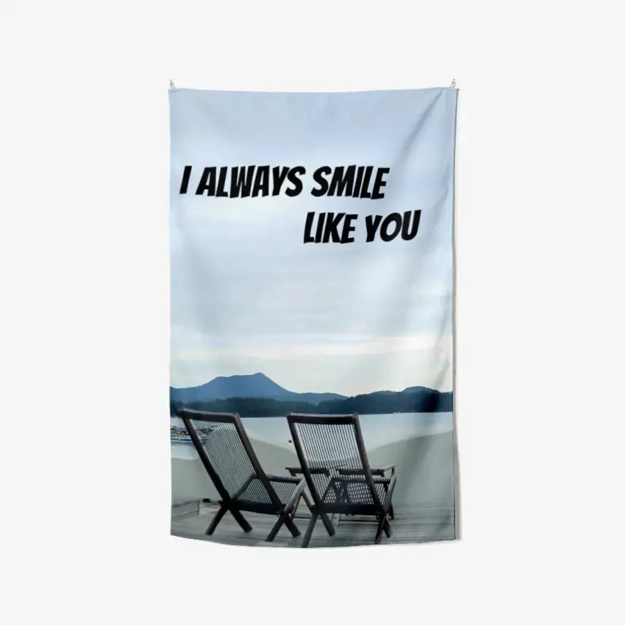 Laist - I Always Smile Fabric Poster - Marpple Shop - Fabric Poster - Harumio