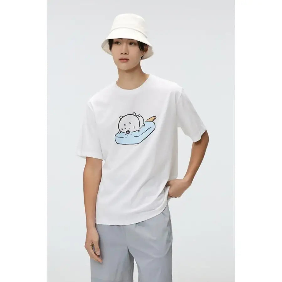 SPAO x Damgomi - Cool Damgomi Short Sleeve T-shirt (GRAPHIC WHITE) - SPAO - T-shirt - Harumio