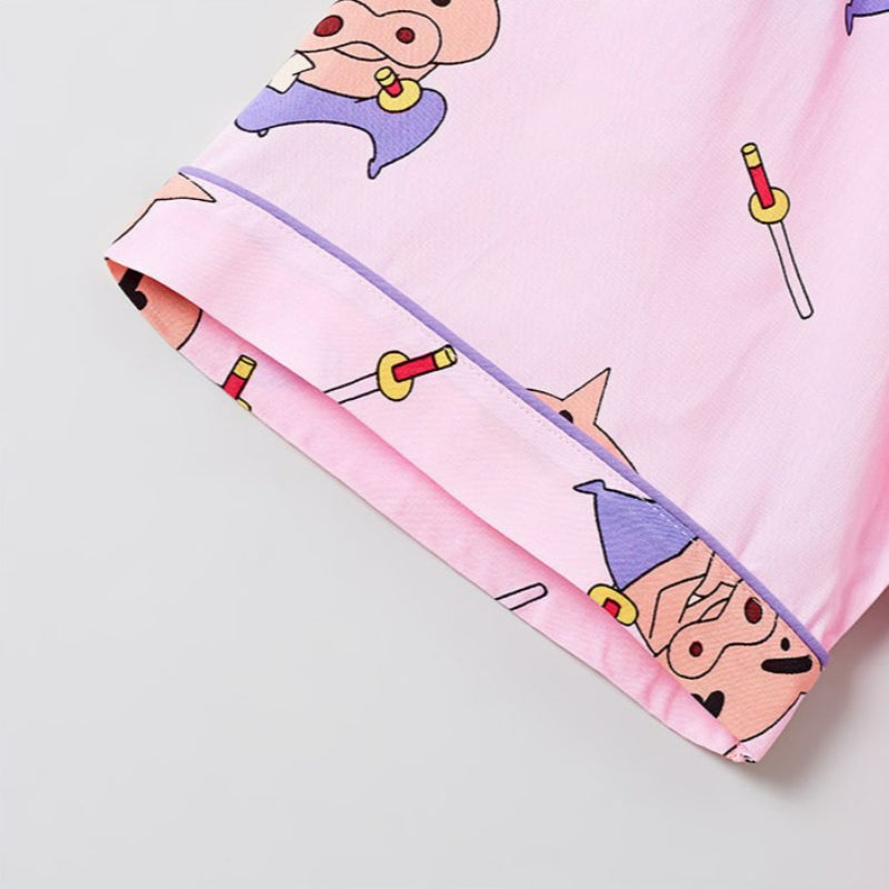 SPAO x Crayon ShinChan - Shiny Crayon ShinChan Short Sleeve Pajamas