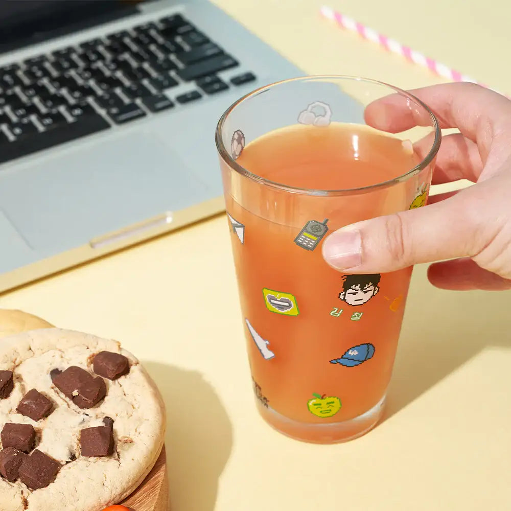 After School Lessons For Unripe Apples - Glass Cup - Webtoon Friends - Glass Cup - Harumio