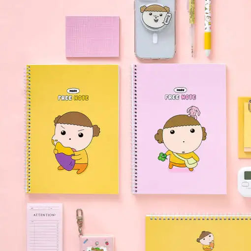 Maru Is a Puppy - B5 Spring Notebook - Webtoon Friends - Notebook - Harumio