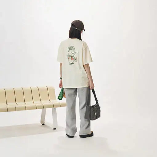 BT21 - RJ Corndog Fishermen Short Sleeve T-Shirt - BT21 - T-Shirt - Harumio