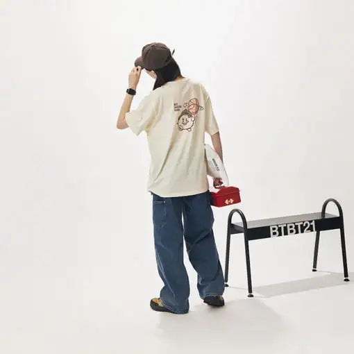 BT21 - SHOOKY Best Shooting Guard Basic Short Sleeve T-Shirt - BT21 - T-Shirt - Harumio