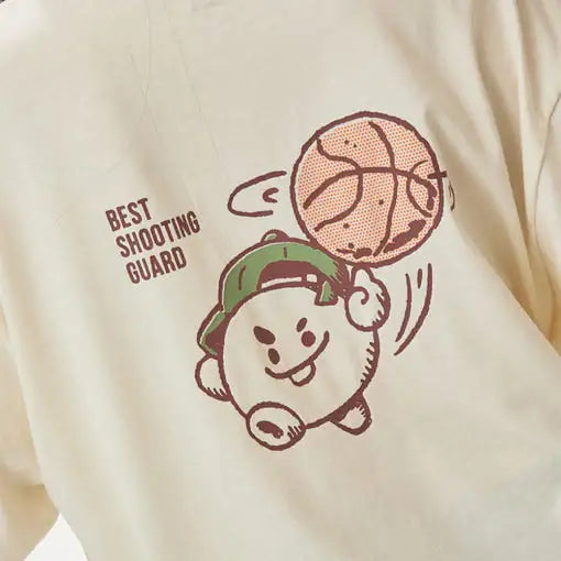 BT21 - SHOOKY Best Shooting Guard Basic Short Sleeve T-Shirt - BT21 - T-Shirt - Harumio