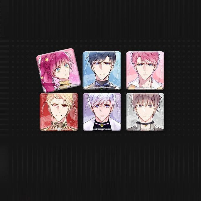 Villains Are Destined to Die x FANTAZIT - Square Can Badge - FANTAZIT - Can Badge - Harumio