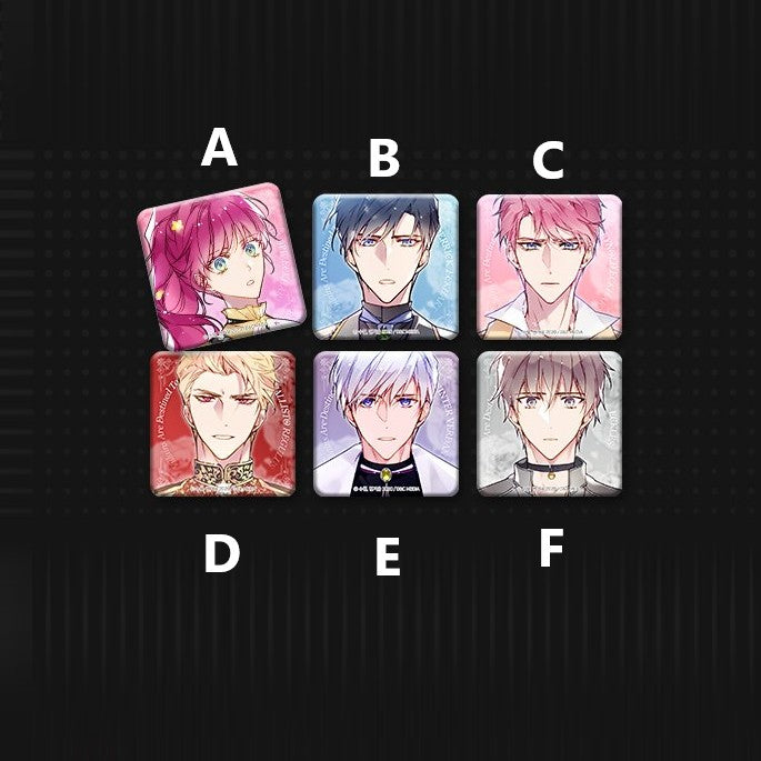 Villains Are Destined to Die x FANTAZIT - Square Can Badge - FANTAZIT - Can Badge - Harumio