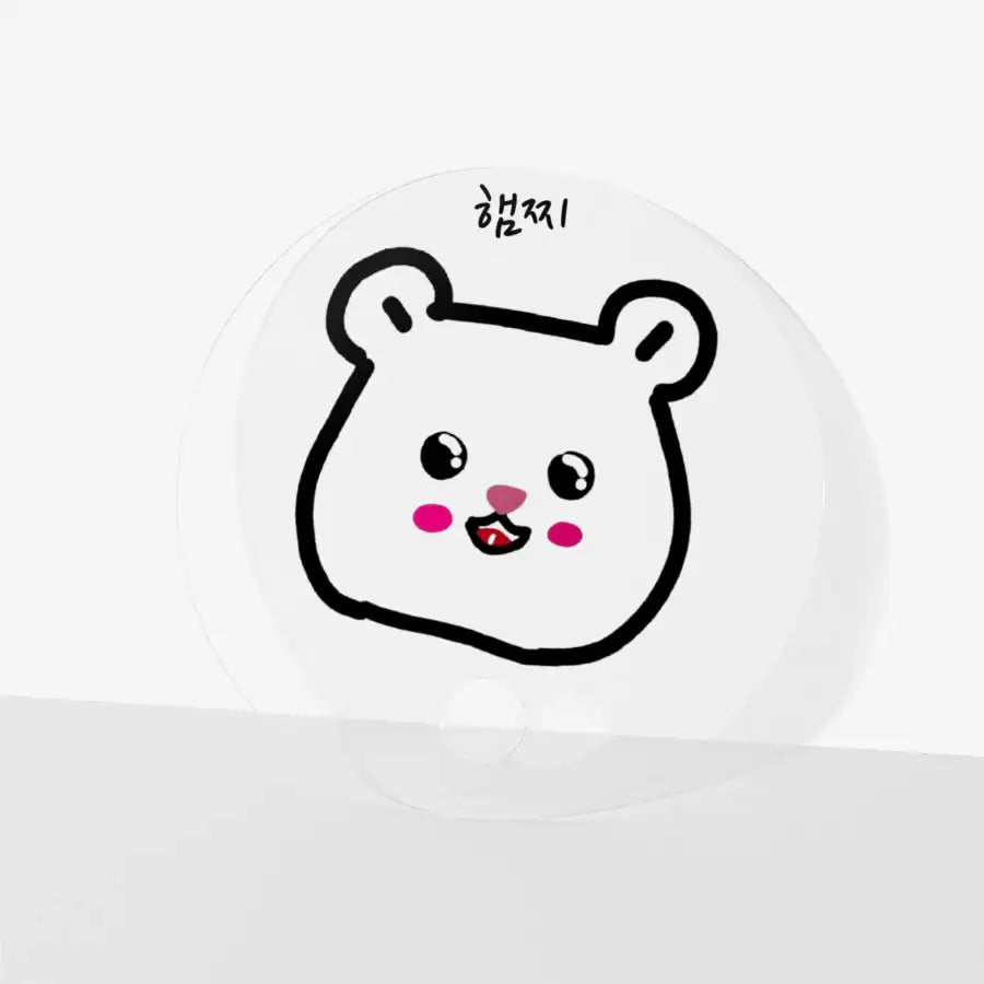 Hamster - Hamster Transparent Round Fan - Marpple Shop - Hand Fan - Harumio