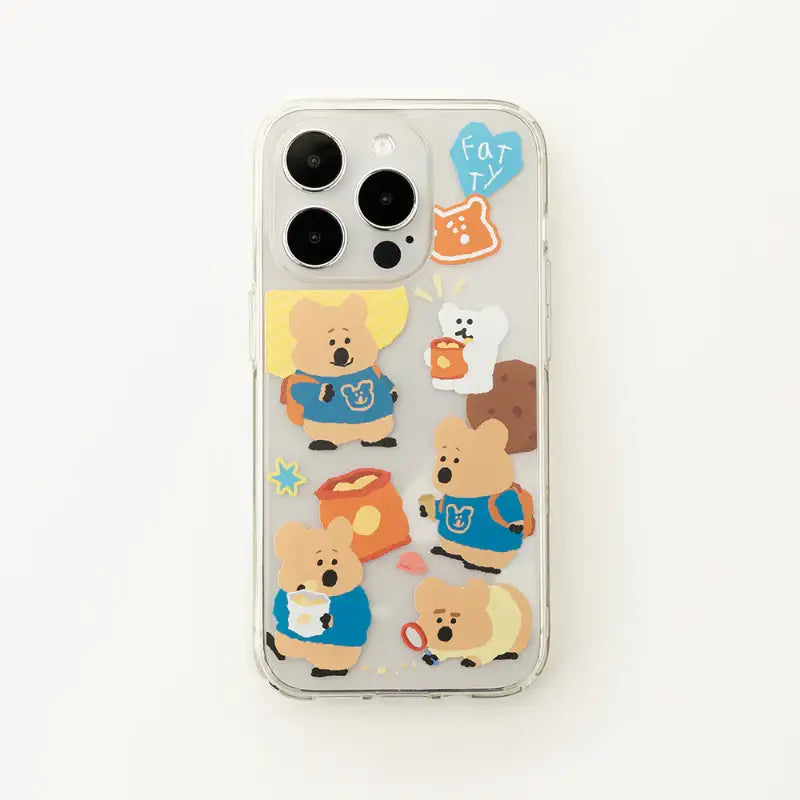 Dinotaeng - Fatty's Snack Time iPhone Case - Dinotaeng - iPhone Hard Cases - Harumio