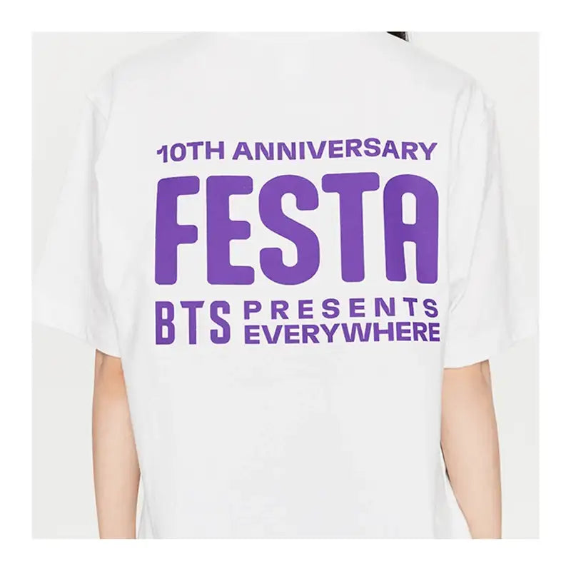 BTS - 10TH FESTA - S/S T-Shirt Logo - BTS - T-Shirts - Harumio
