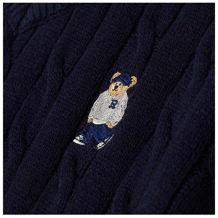 SPAO - Cable V-Neck Sweater (Woody)