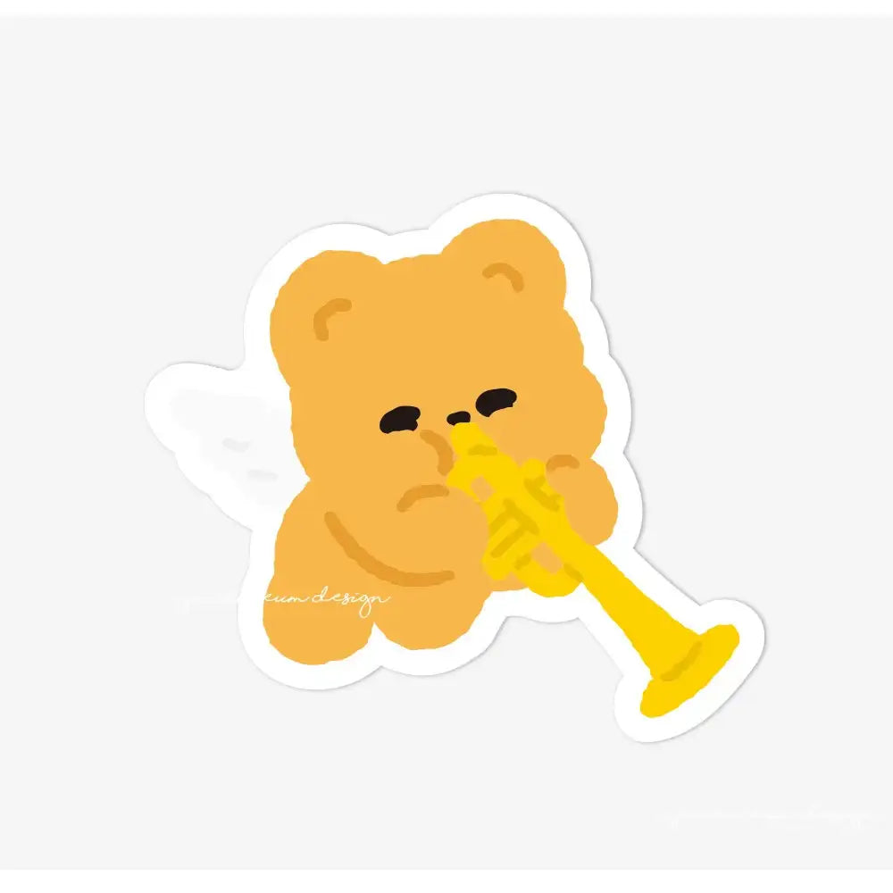 Pureureum Design - Cupid Bear Concert Engraving Sticker