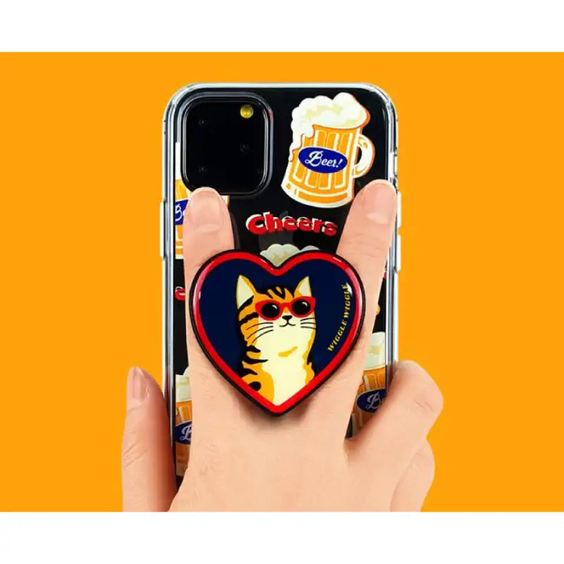 Wiggle Wiggle - iPhone Transparent Case & Heart Griptok Set - Wiggle Wiggle - Phone Case - Harumio