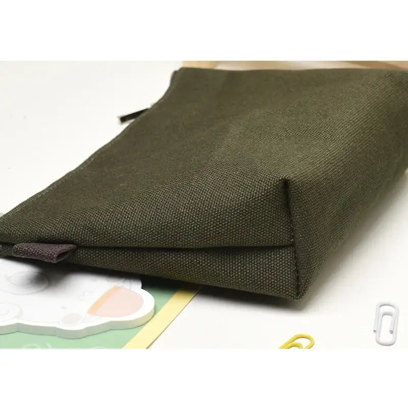 Merong Haechi - Label Pouch (Olive) - Soone Content - pouches - Harumio