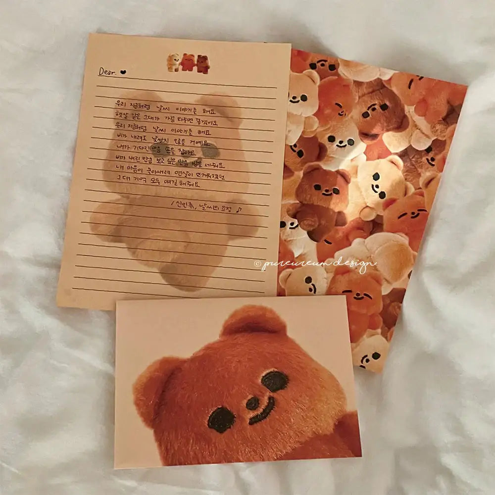 Pureureum Design - Cupid Bear Mini Doll Stationery Set - Pureureum Design - Home & Living, Accessories - Harumio