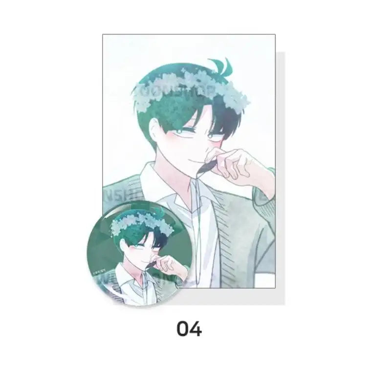 Surplus Commando - Postcard & Pin Button Set - Webtoon Shop - Accessories, Stationery - Harumio
