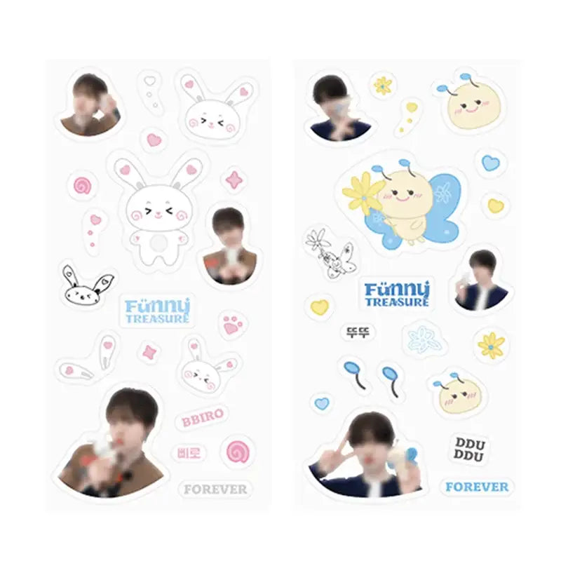 TREASURE - Funny Treasure - Clear Sticker Set - TREASURE - Sticker - Harumio