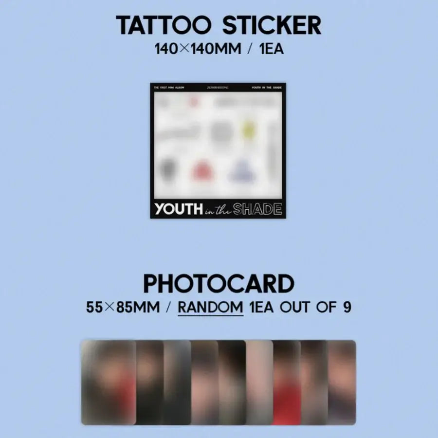 ZEROBASEONE - Youth in the Shade : 1st Mini Album (Digipack Version) - ZEROBASEONE - Album - Harumio